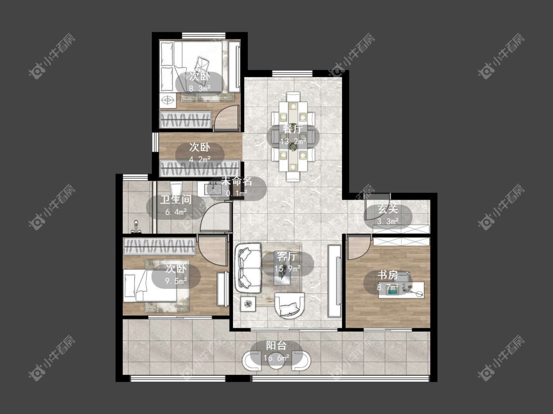 镇江中海臻如府在售二手房源户型图_小牛看房