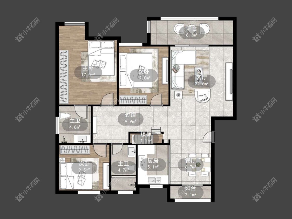 镇江新新家园在售二手房源户型图_小牛看房