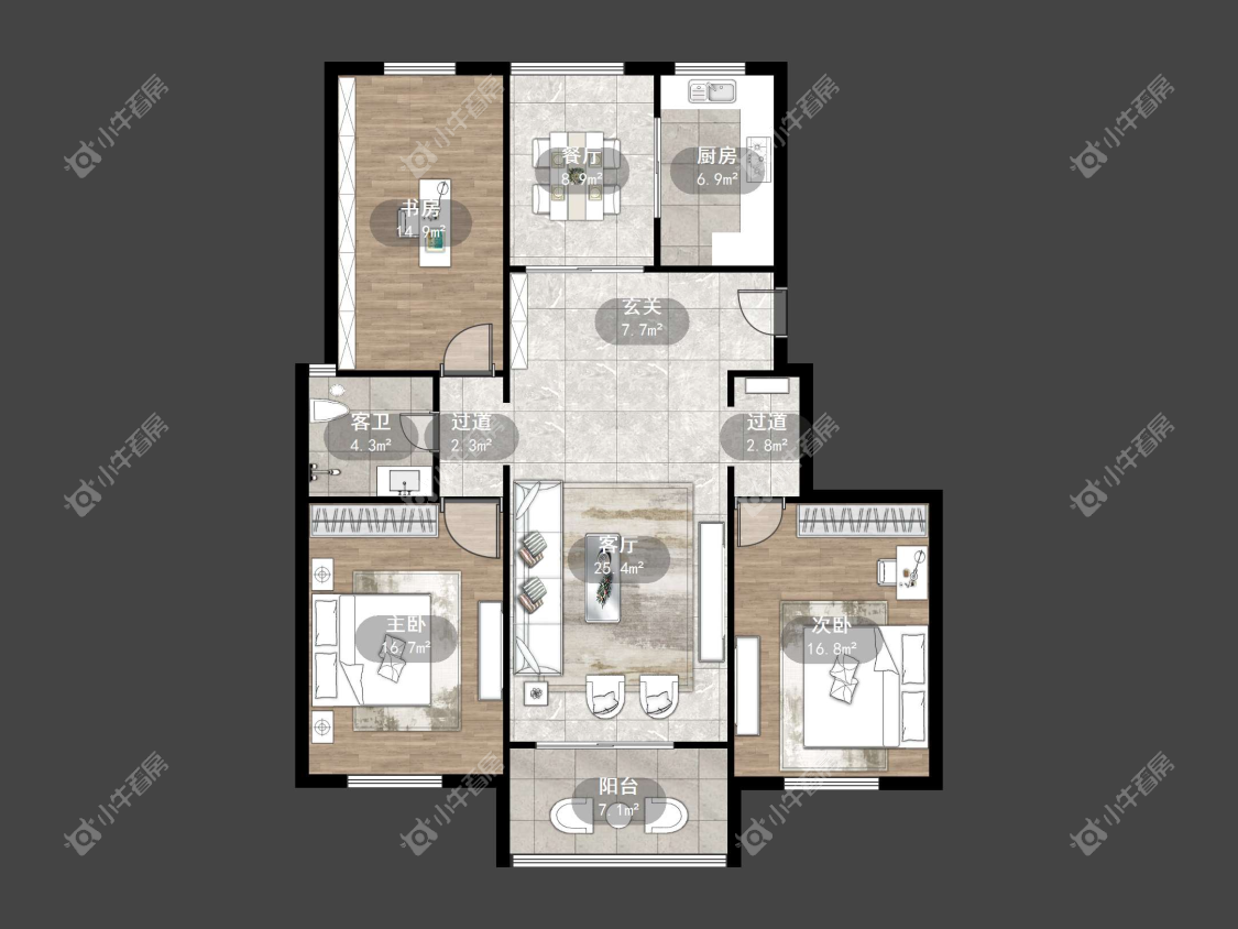 镇江世纪东升在售二手房源户型图_小牛看房
