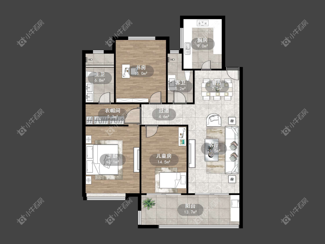 镇江万善上院在售二手房源户型图_小牛看房