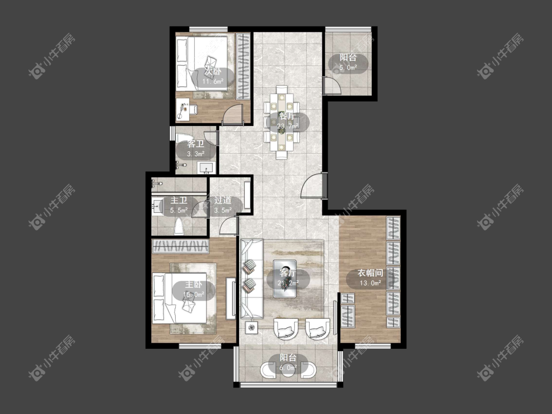 镇江天怡南郡在售二手房源户型图_小牛看房