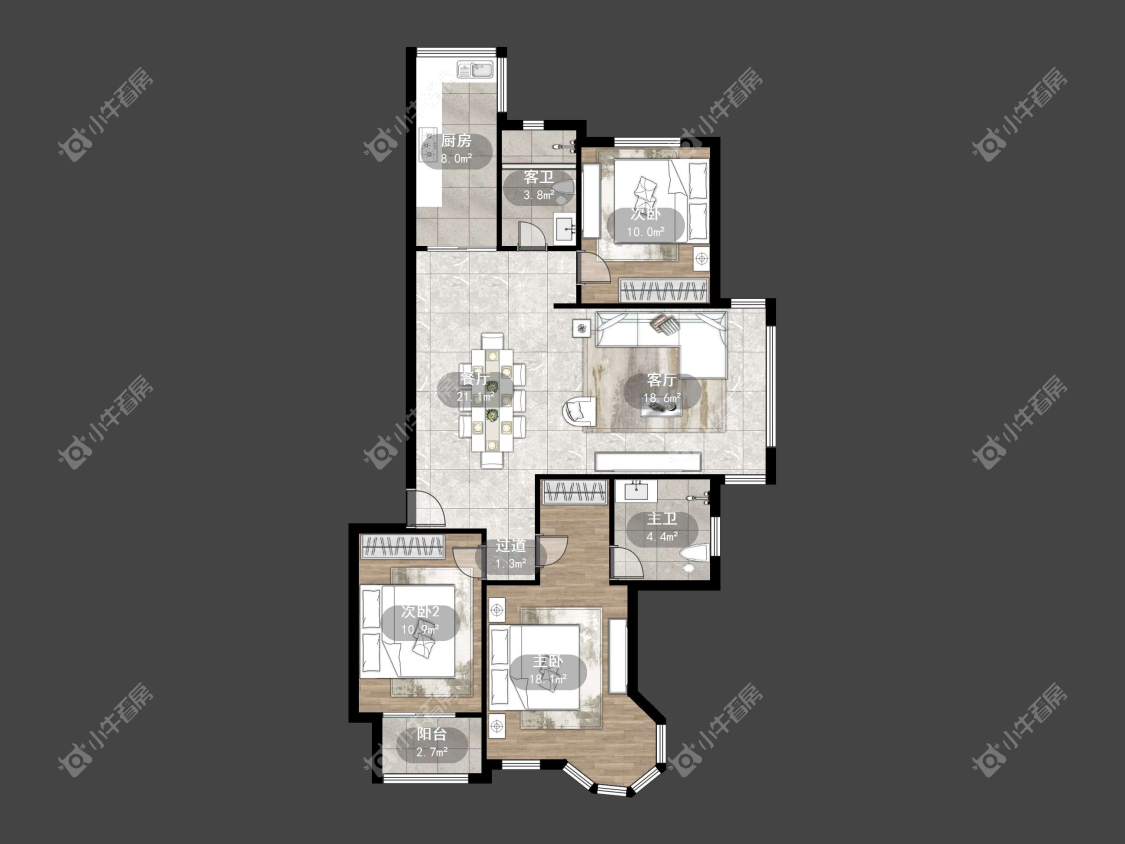 镇江缇香花园二期在售二手房源户型图_小牛看房