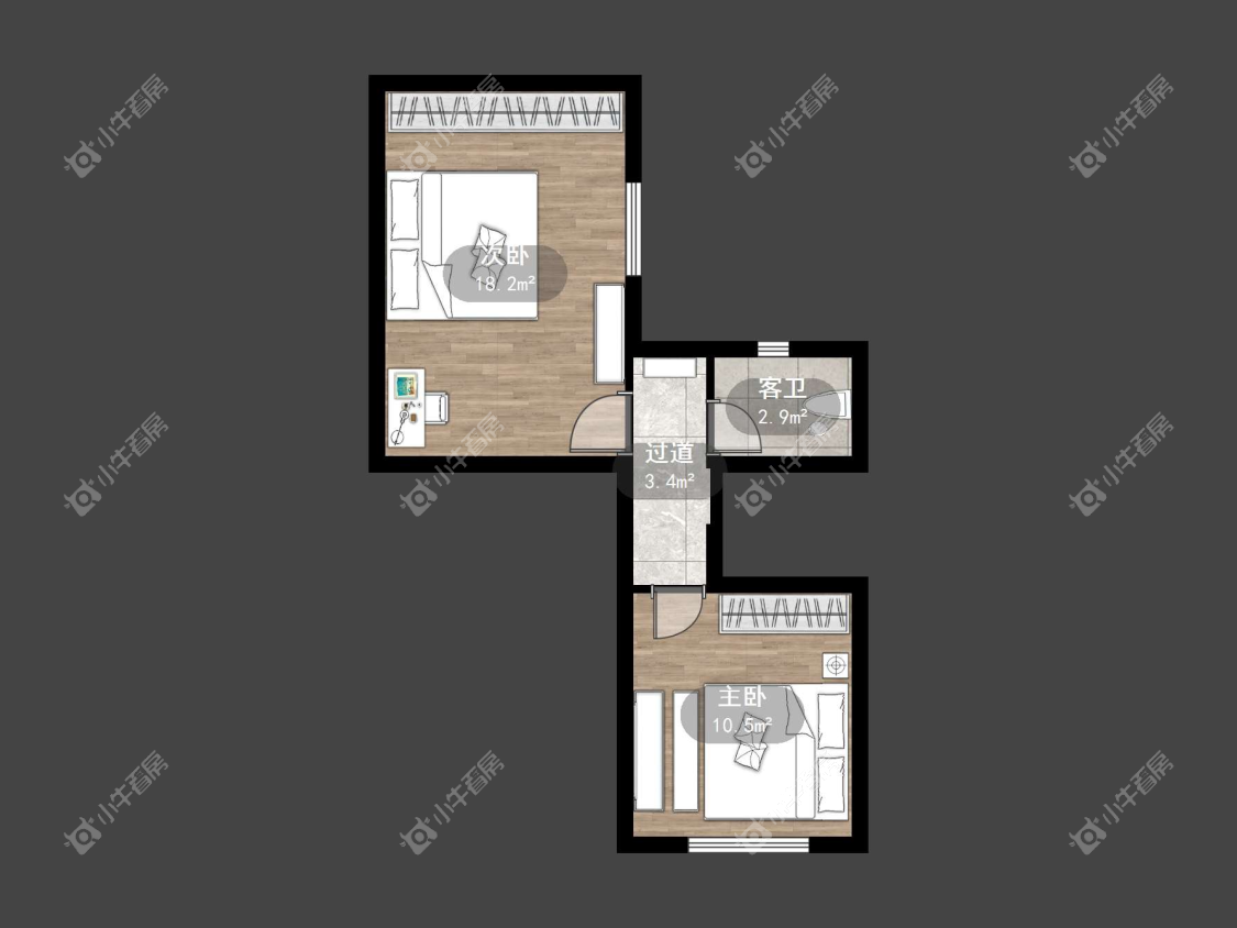 镇江融创华南映在售二手房源户型图_小牛看房