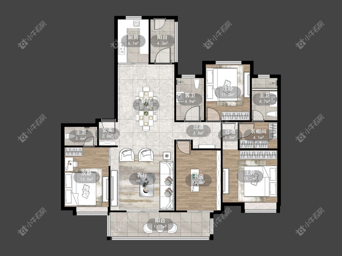 镇江汇金天地在售二手房源户型图_小牛看房
