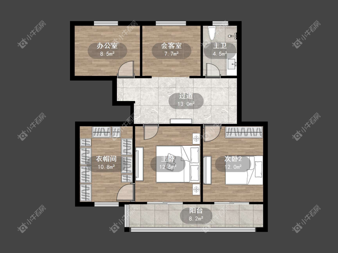 镇江新家园在售二手房源户型图_小牛看房