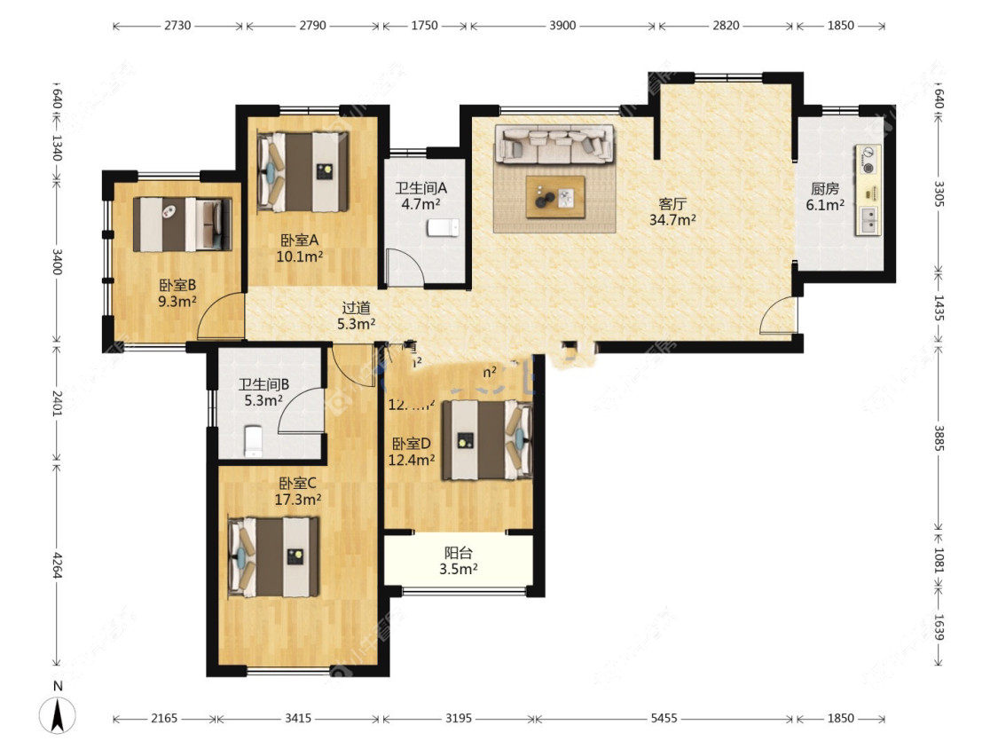 镇江御河熙岸在售二手房源_小牛看房