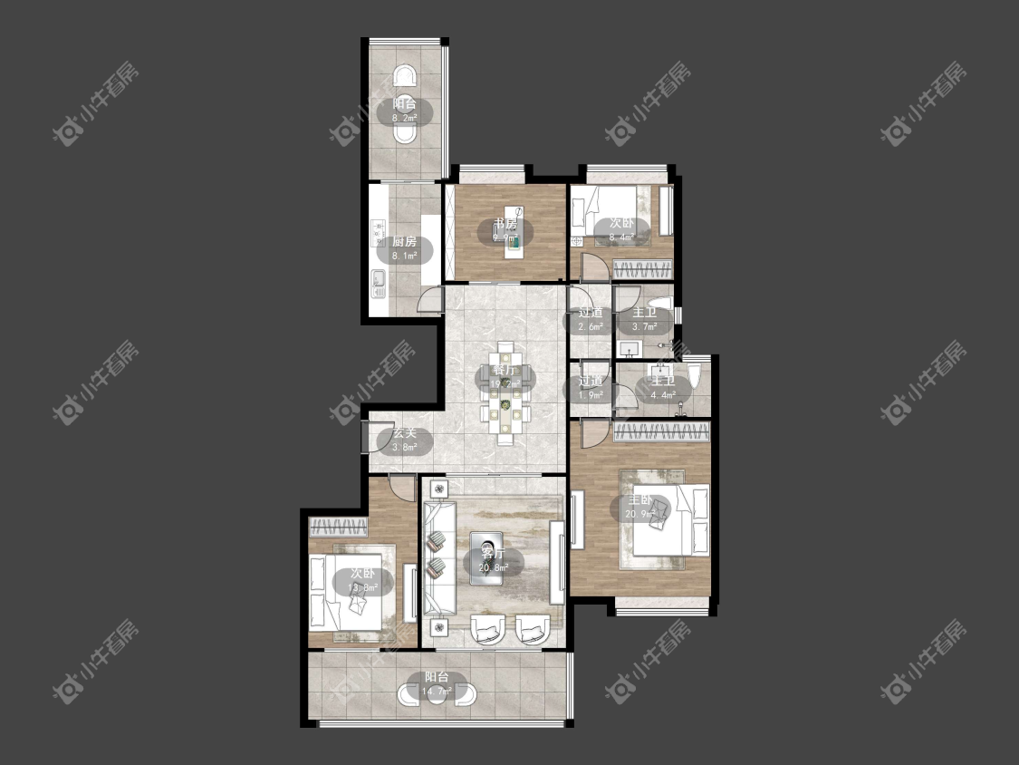 镇江碧桂园在售二手房源户型图_小牛看房