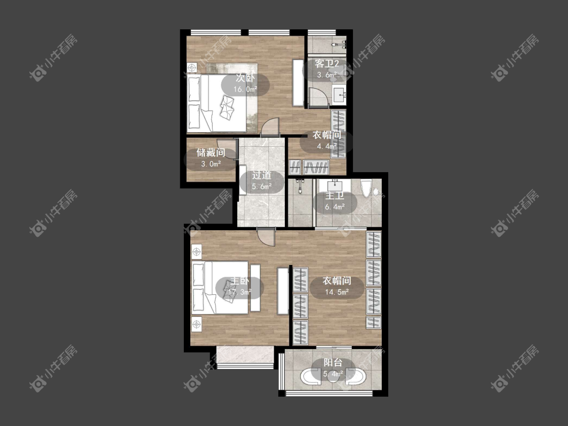 镇江江南人家在售二手房源户型图_小牛看房