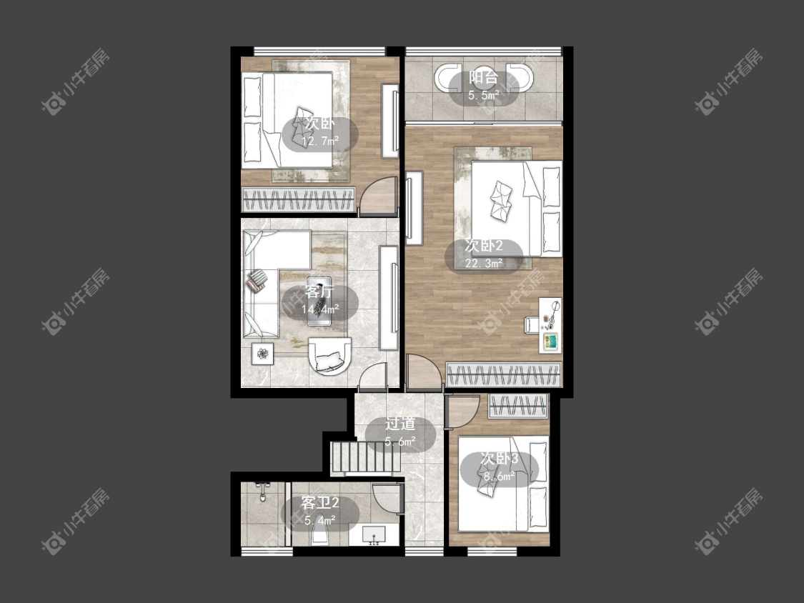 镇江商业街在售二手房源户型图_小牛看房