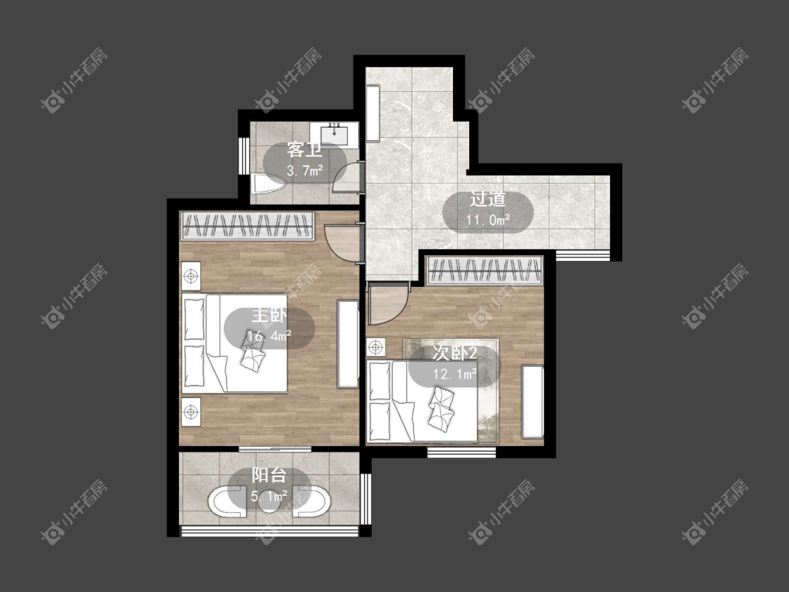 镇江佳景天城在售二手房源户型图_小牛看房