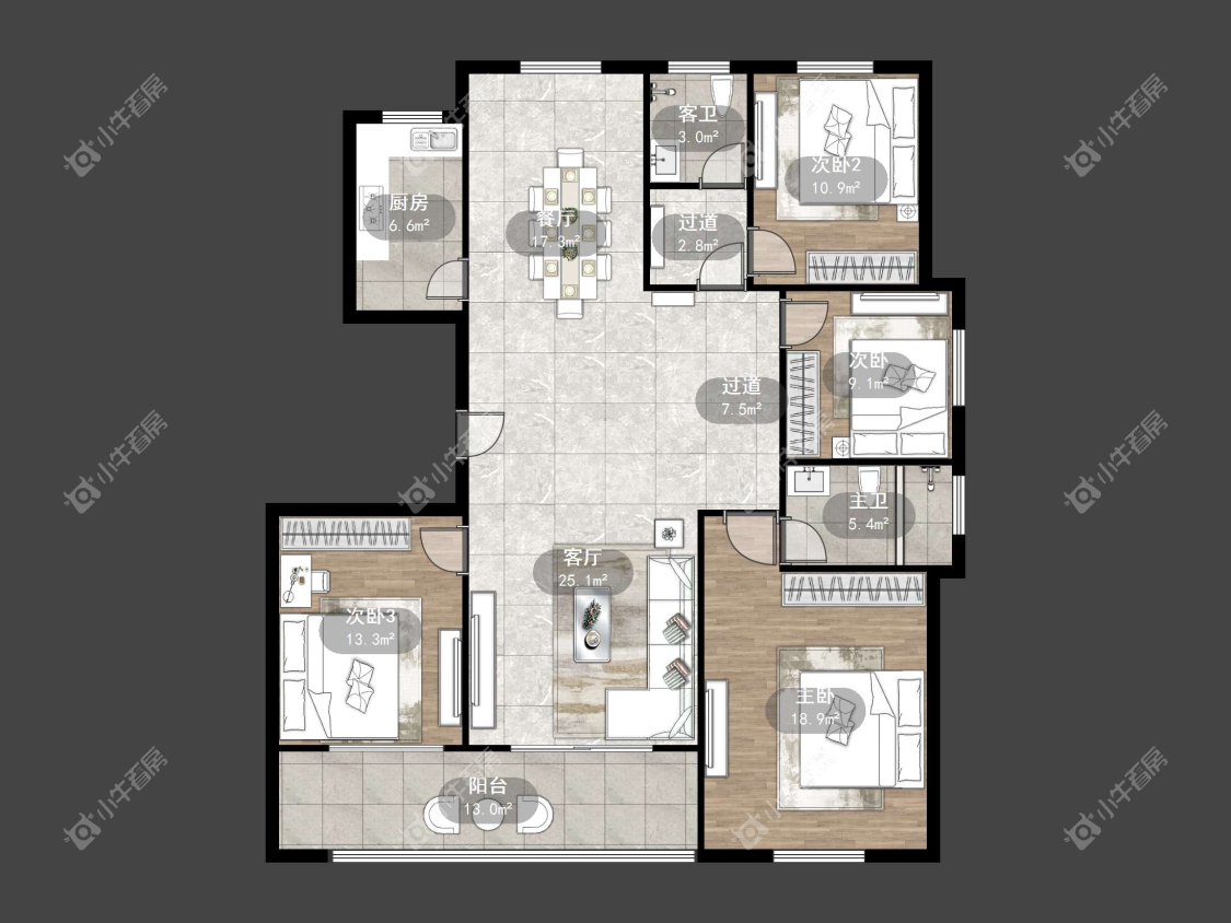 镇江珑蟠里在售二手房源户型图_小牛看房