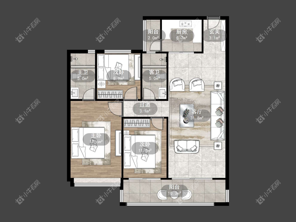 镇江凤熹台在售二手房源户型图_小牛看房