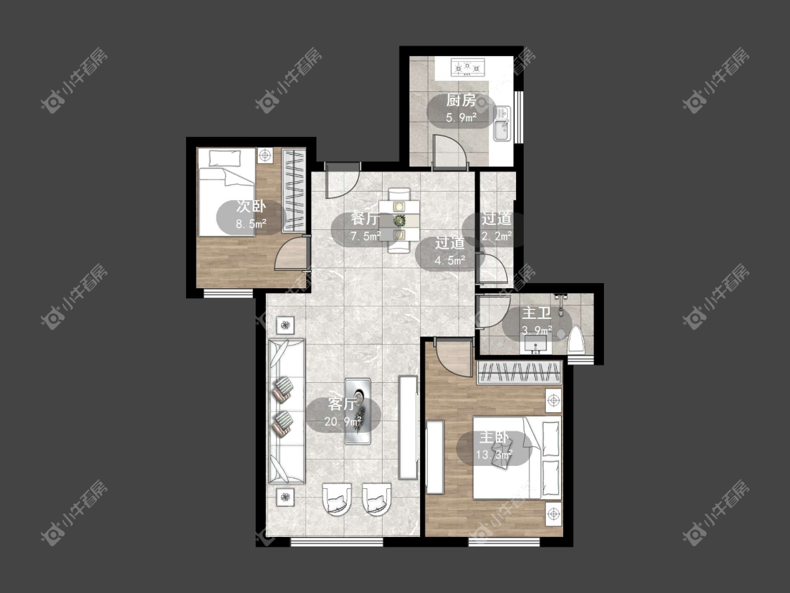 镇江吾悦华府（丹阳）在售二手房源户型图_小牛看房