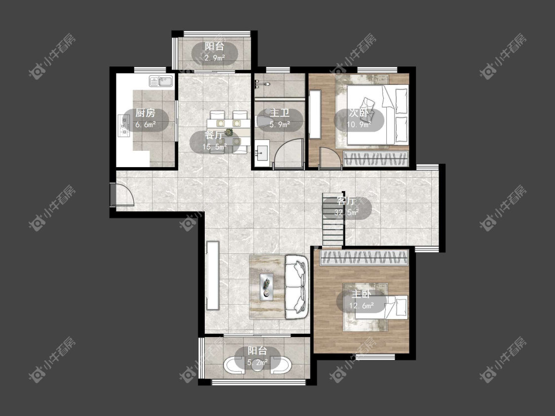 镇江众悦华城在售二手房源户型图_小牛看房