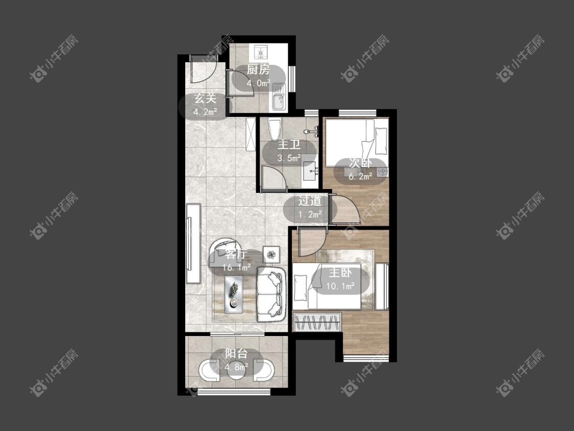 镇江国信宜和在售二手房源户型图_小牛看房
