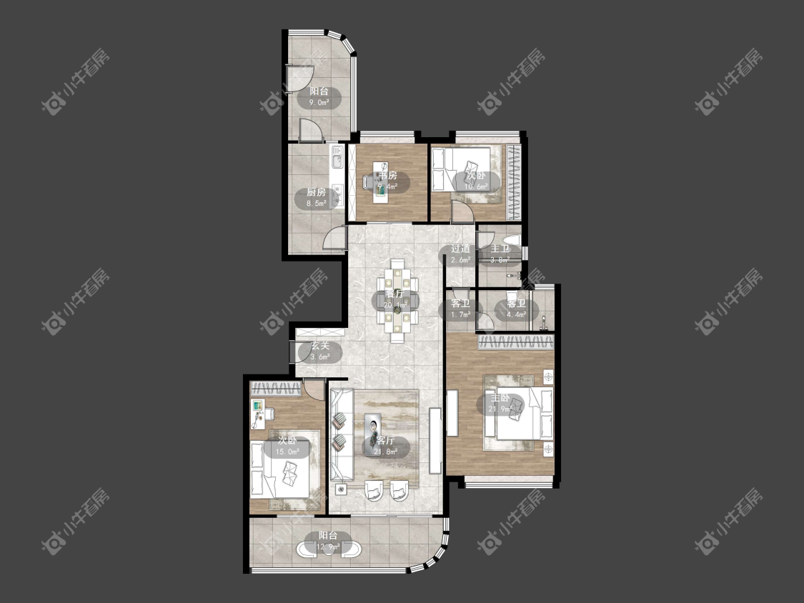 镇江碧桂园在售二手房源户型图_小牛看房