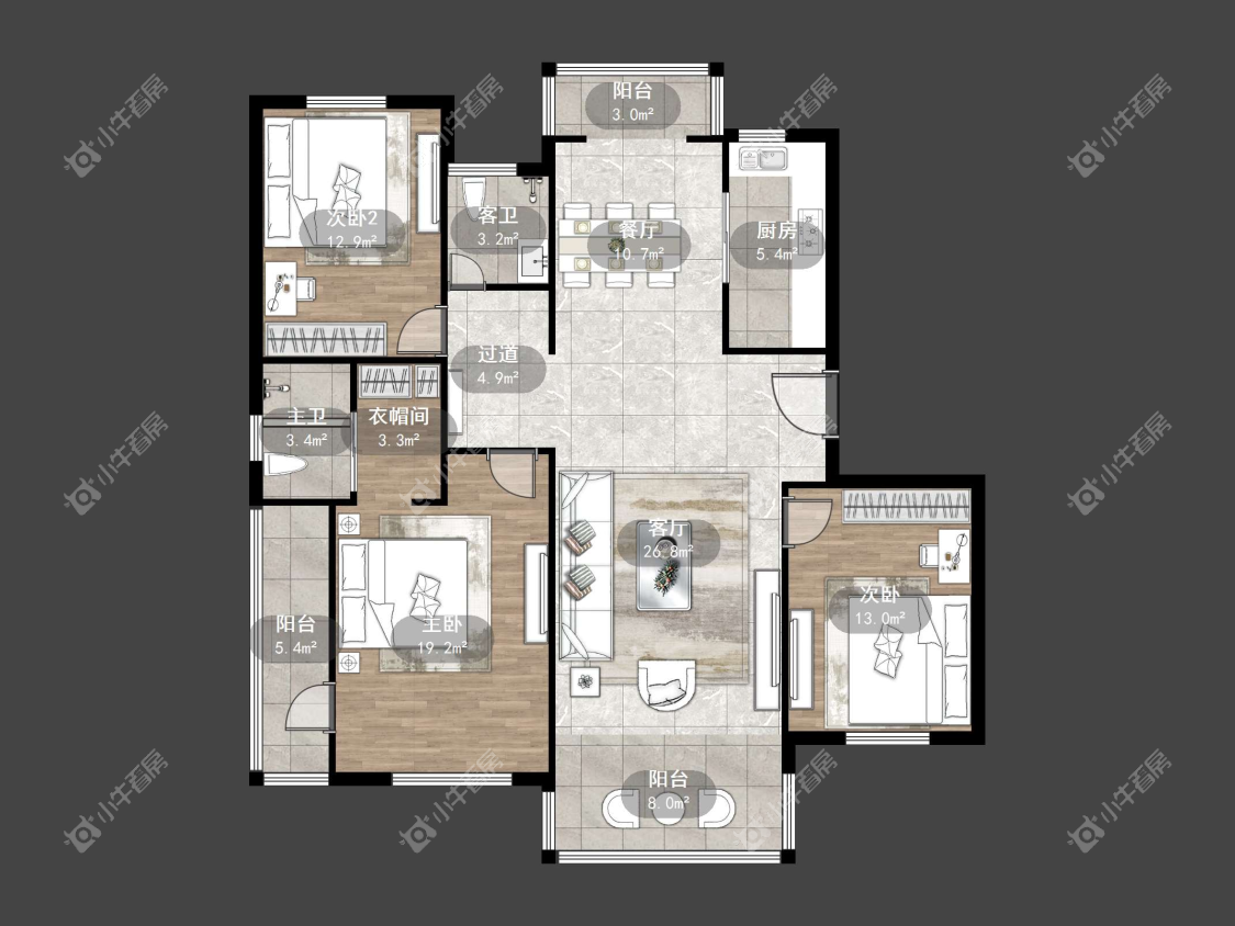 镇江御珑湾(丹阳)在售二手房源户型图_小牛看房