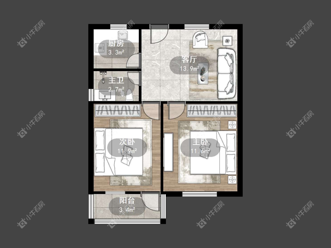 镇江凤凰新村在售二手房源户型图_小牛看房