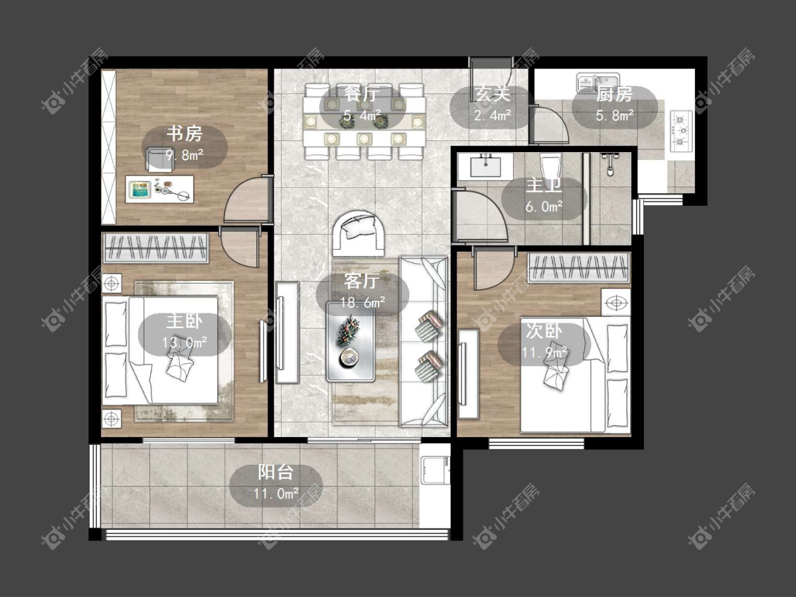 镇江华都翰林府在售二手房源户型图_小牛看房