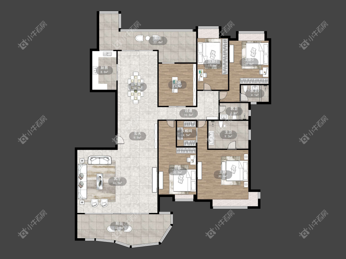镇江碧桂园在售二手房源户型图_小牛看房