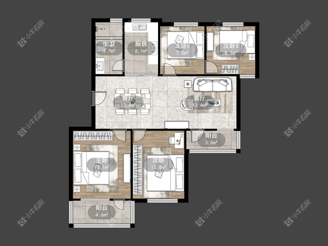镇江西环路（丹阳）在售二手房源户型图_小牛看房