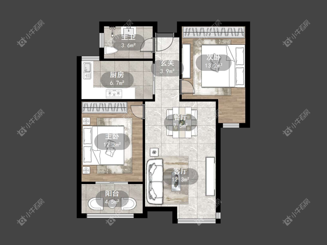 镇江国信宜和在售二手房源户型图_小牛看房