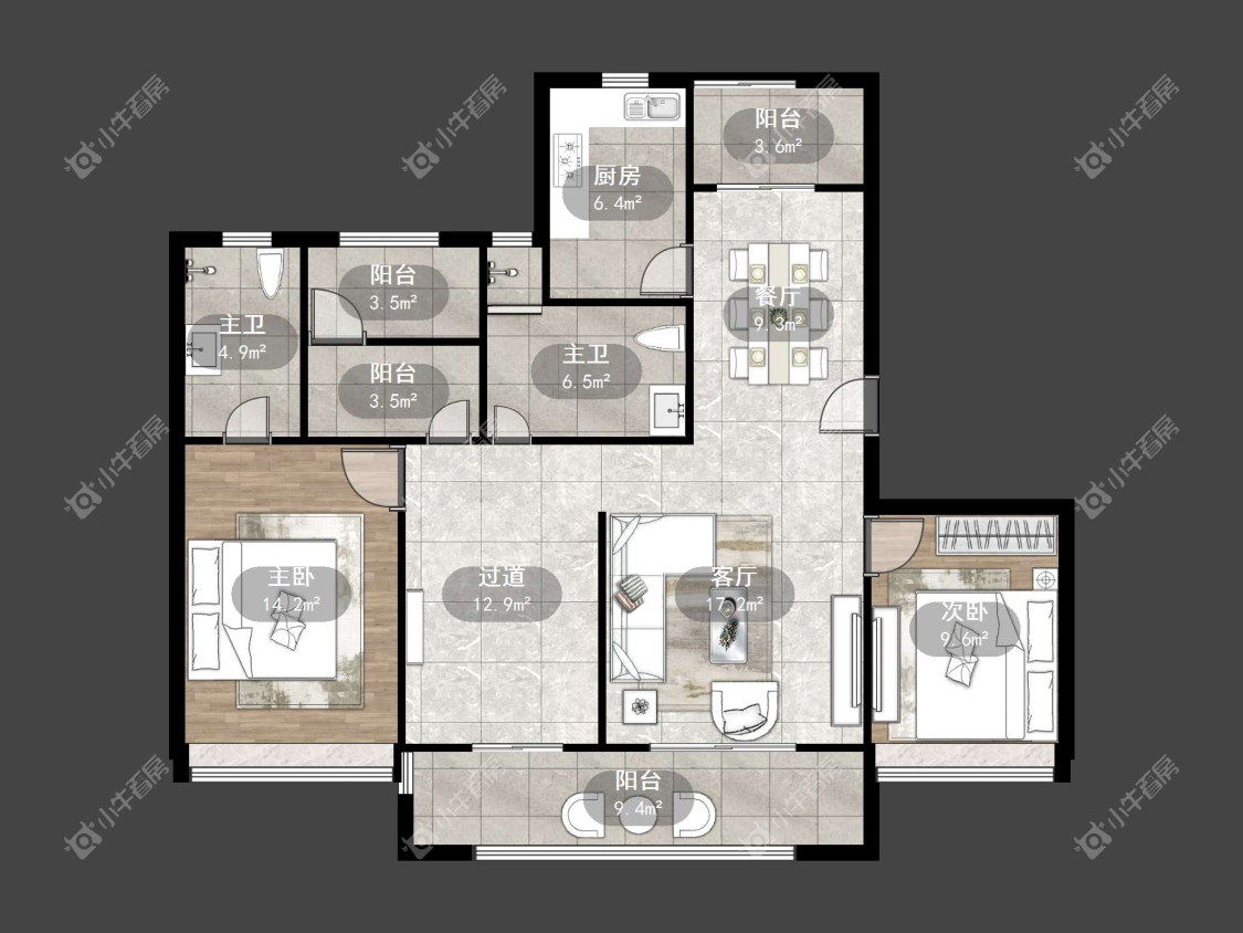 镇江爱家尚城在售二手房源户型图_小牛看房