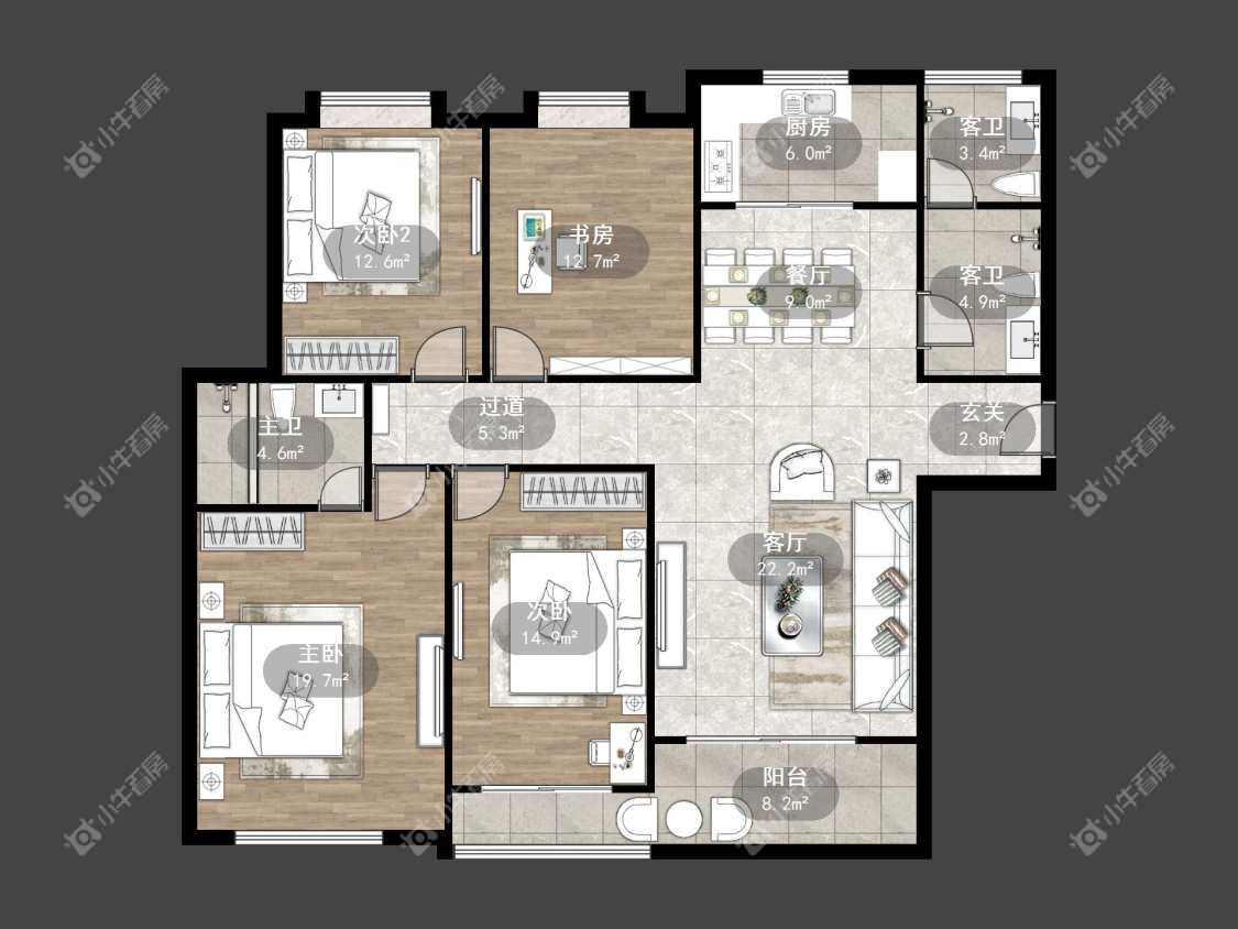 镇江大亚第一城在售二手房源户型图_小牛看房