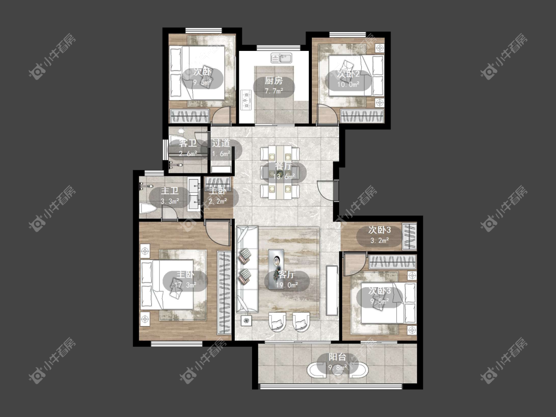 镇江中南熙悦城中南二期在售二手房源户型图_小牛看房