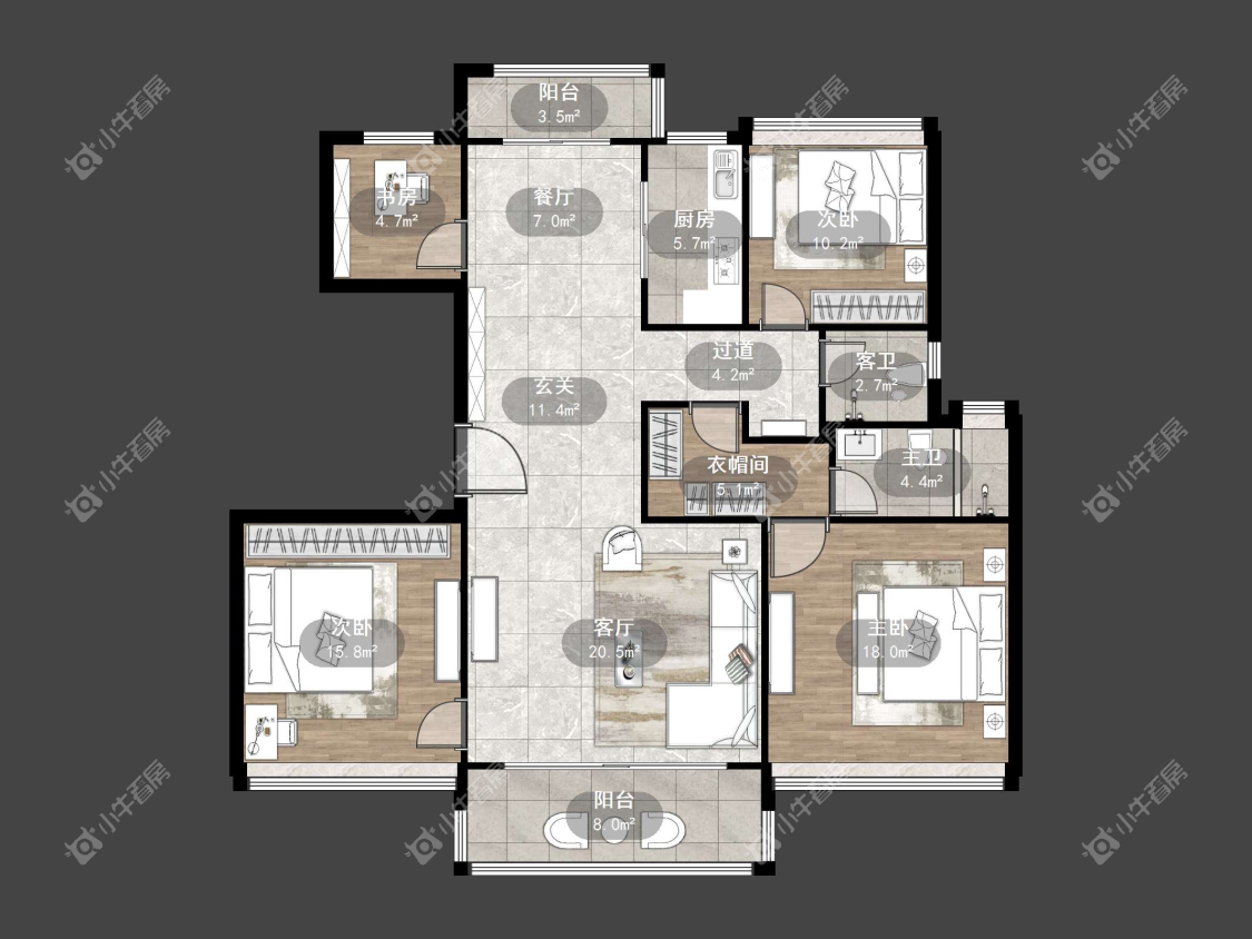 镇江碧桂园樾府在售二手房源户型图_小牛看房