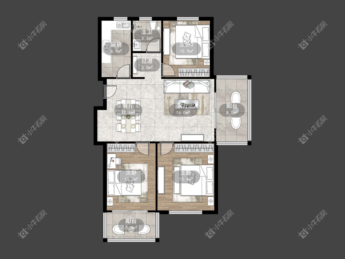 镇江凤凰郡在售二手房源户型图_小牛看房