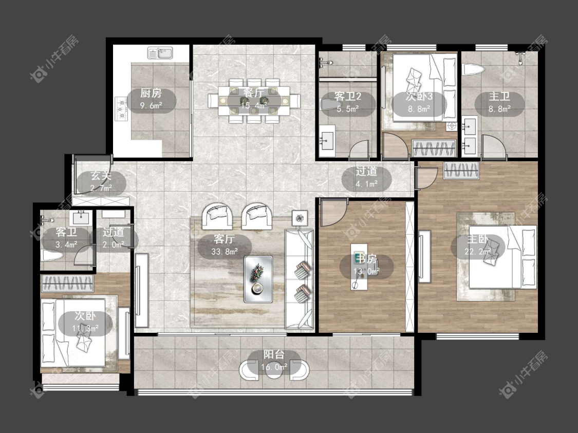 镇江金茂云镜府在售二手房源户型图_小牛看房