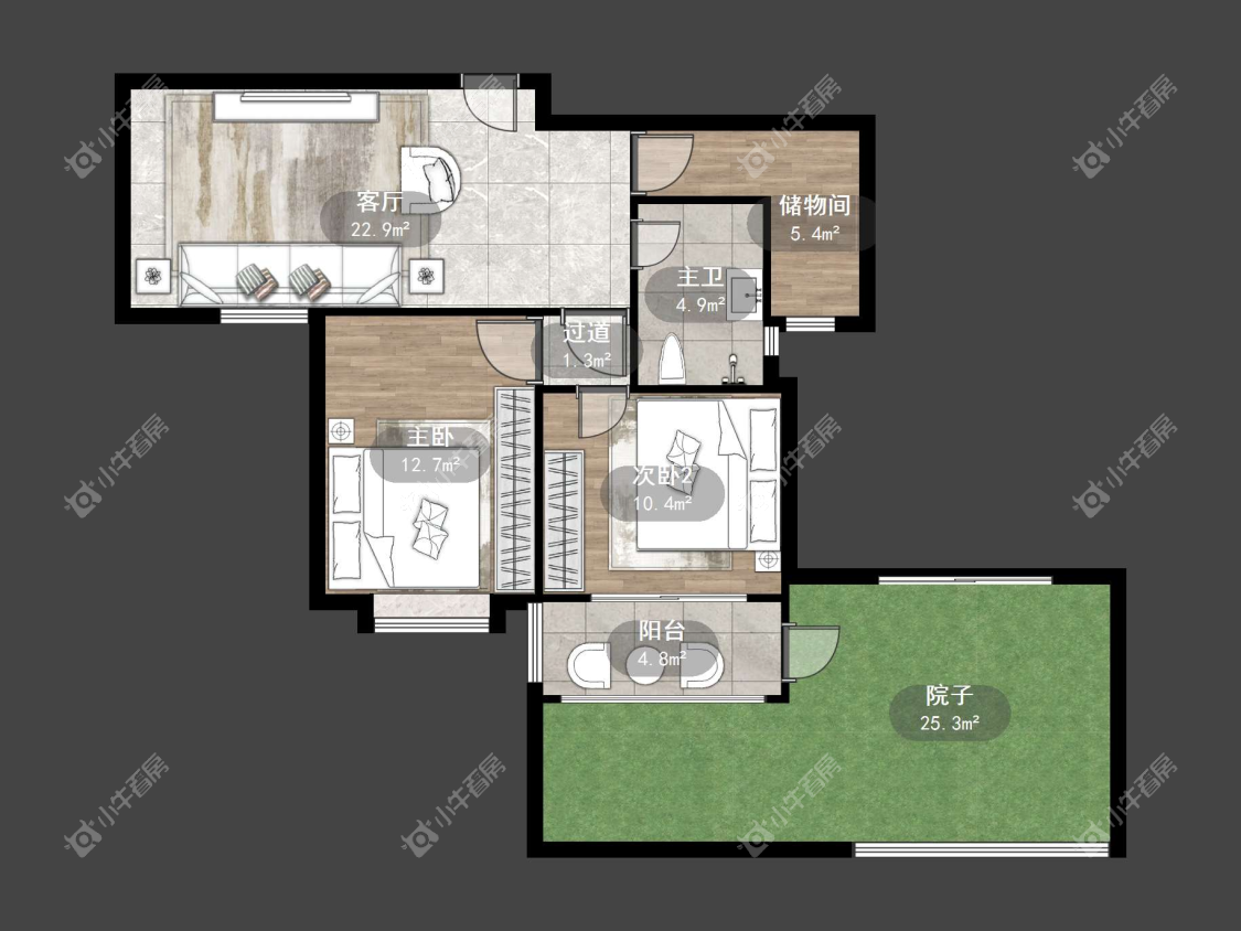 镇江宏云公寓在售二手房源户型图_小牛看房