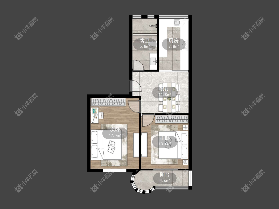 镇江凤凰新村在售二手房源户型图_小牛看房