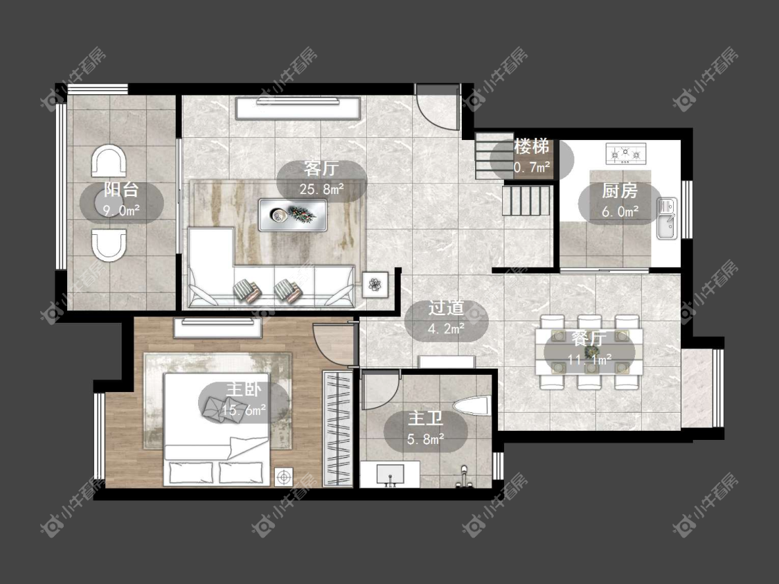 镇江领秀花都在售二手房源户型图_小牛看房