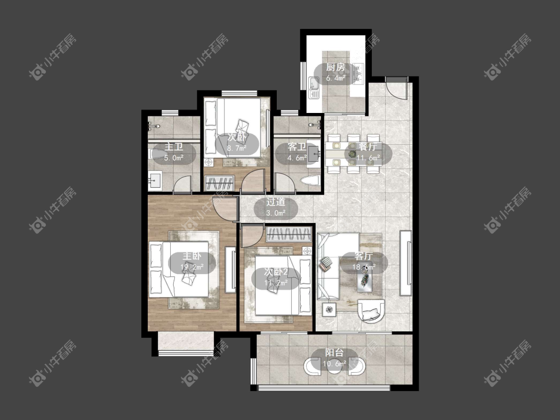 镇江万善上院在售二手房源户型图_小牛看房