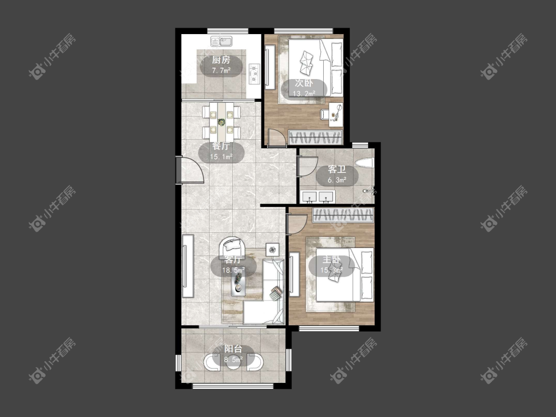 镇江御珑湾(丹阳)在售二手房源户型图_小牛看房