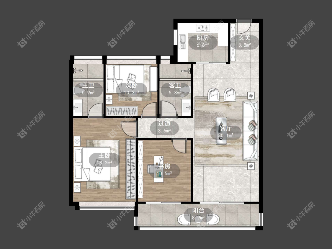 镇江碧桂园樾府在售二手房源户型图_小牛看房