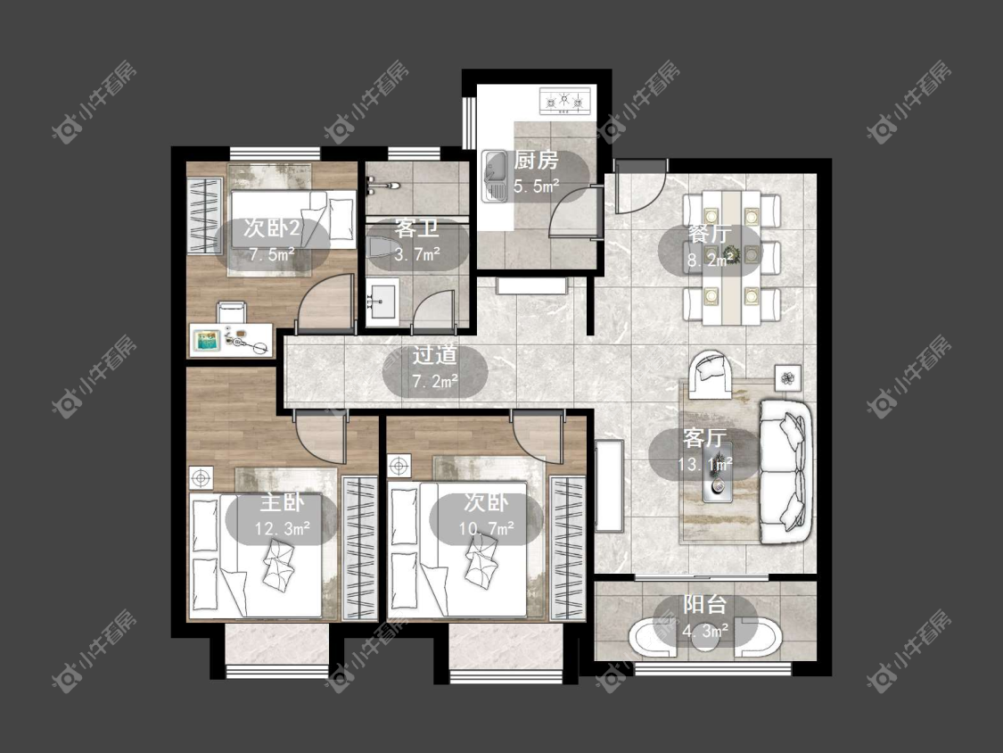 镇江爱家尚城在售二手房源户型图_小牛看房