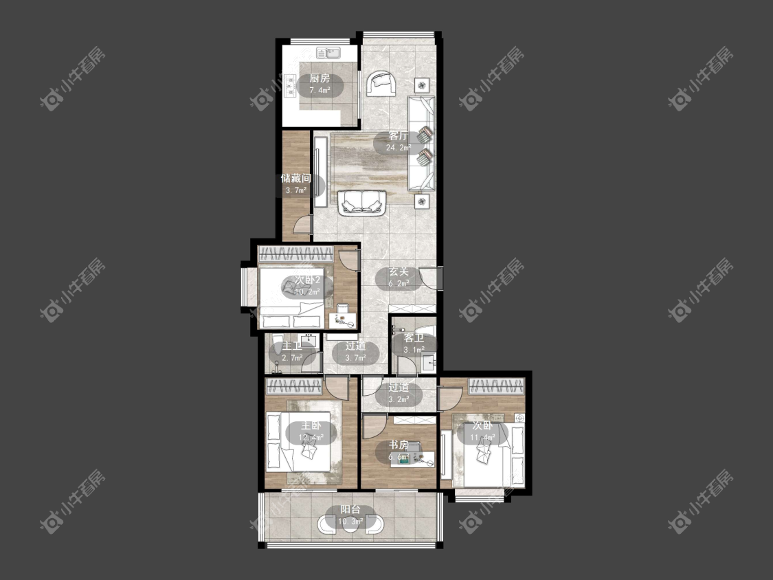 镇江凤翔花园在售二手房源户型图_小牛看房