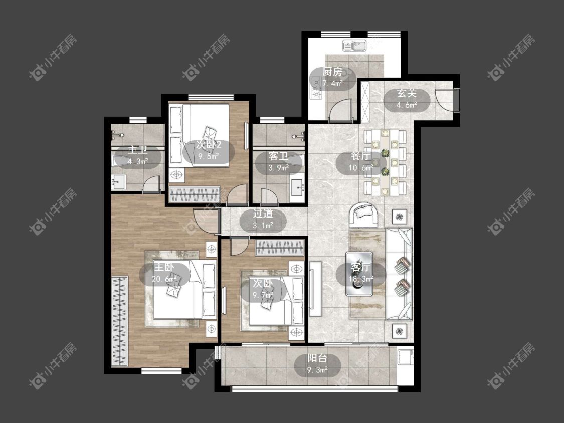 镇江吾悦华府（丹阳）在售二手房源户型图_小牛看房