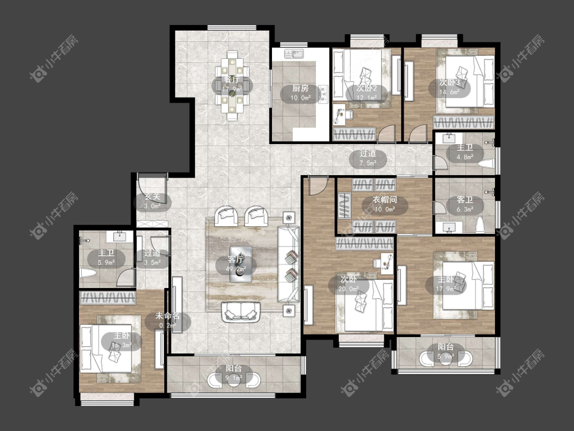 镇江大亚第一城在售二手房源户型图_小牛看房