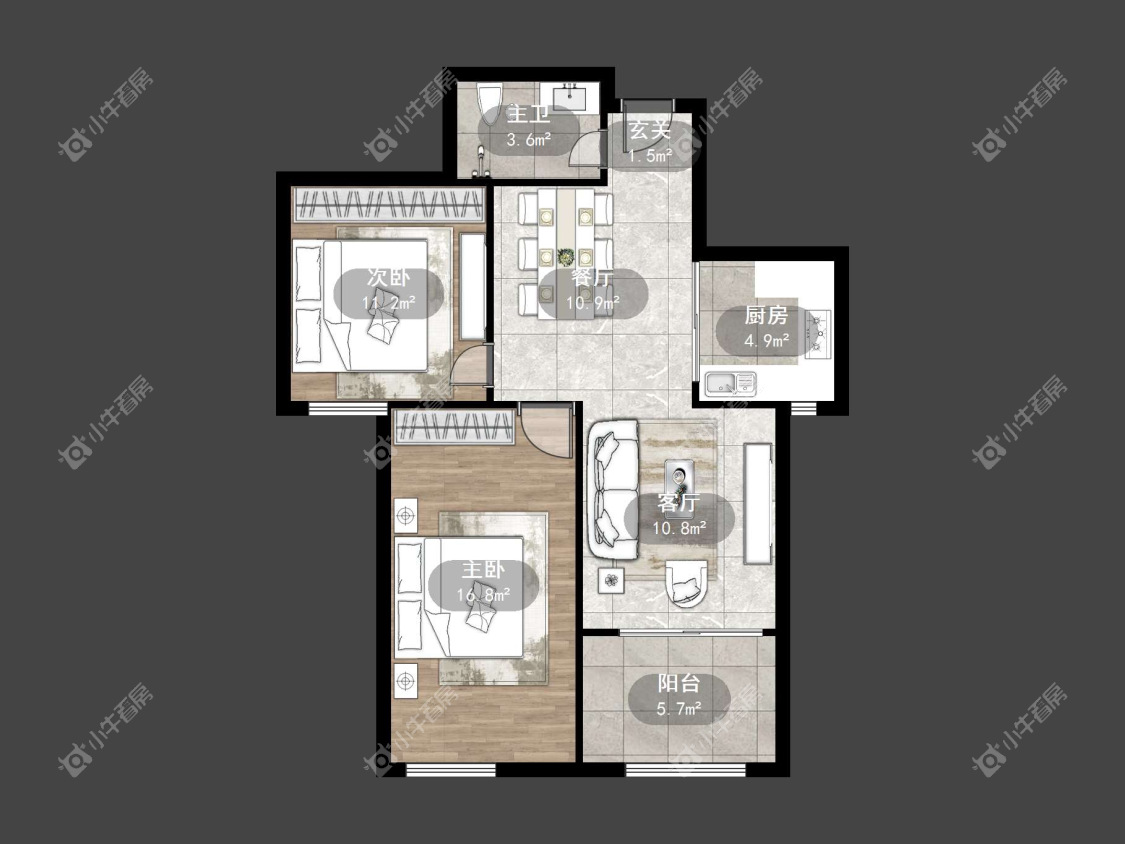 镇江丹凤国际在售二手房源户型图_小牛看房