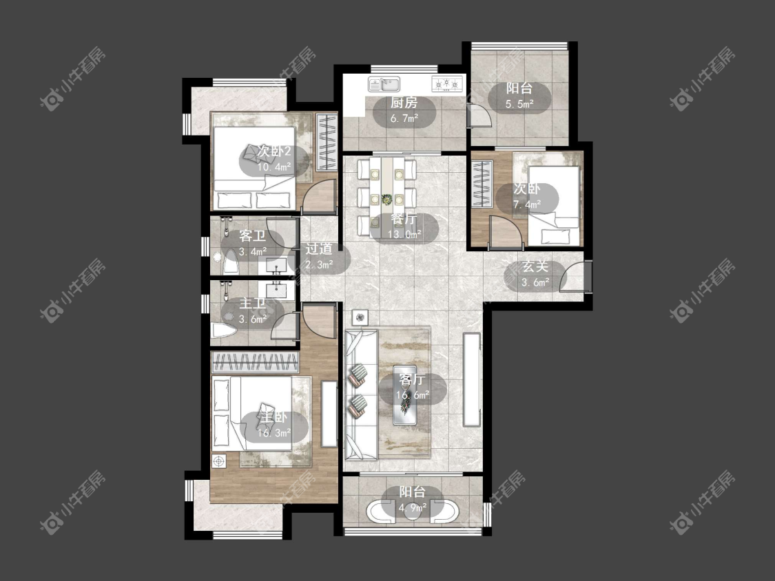 镇江碧桂园在售二手房源户型图_小牛看房