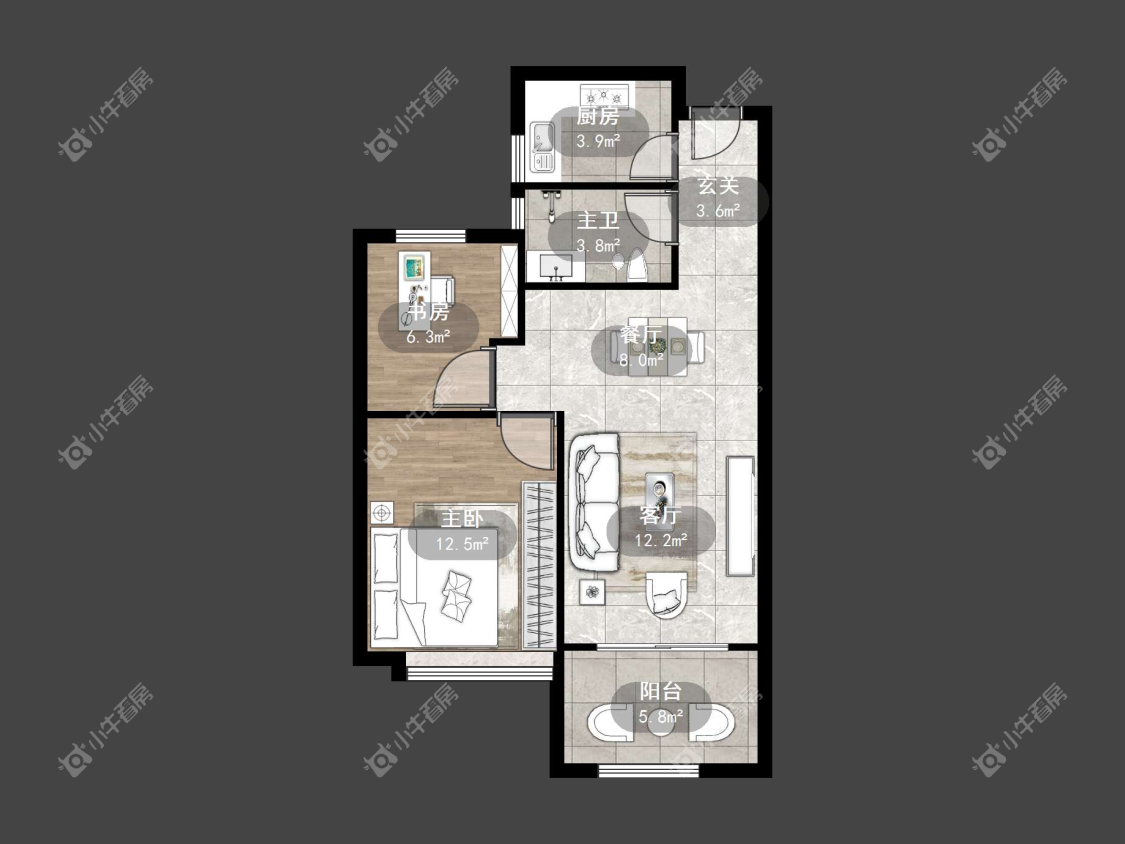 镇江上善雅苑在售二手房源户型图_小牛看房