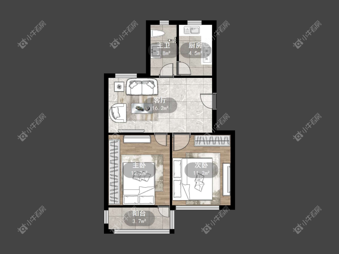 镇江丹桂园南区在售二手房源户型图_小牛看房