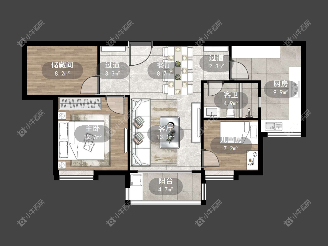 镇江碧桂园在售二手房源户型图_小牛看房