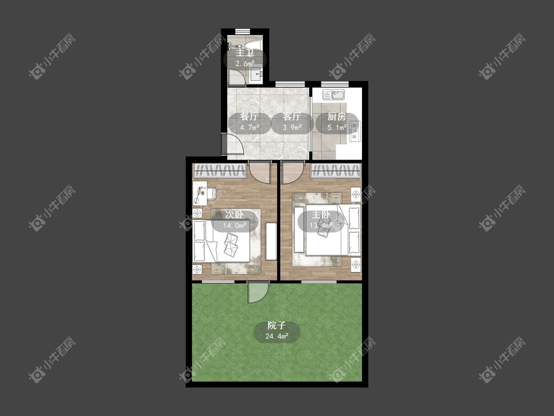 镇江阜阳新二村在售二手房源户型图_小牛看房