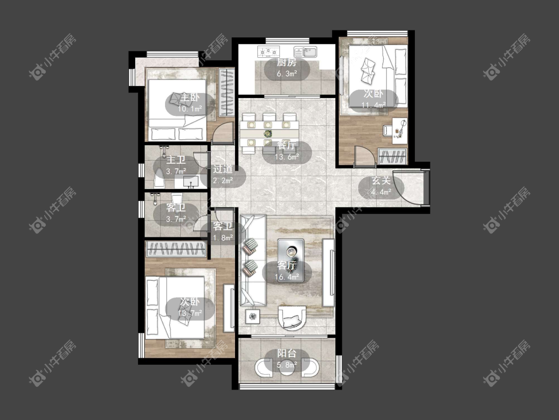 镇江碧桂园在售二手房源户型图_小牛看房