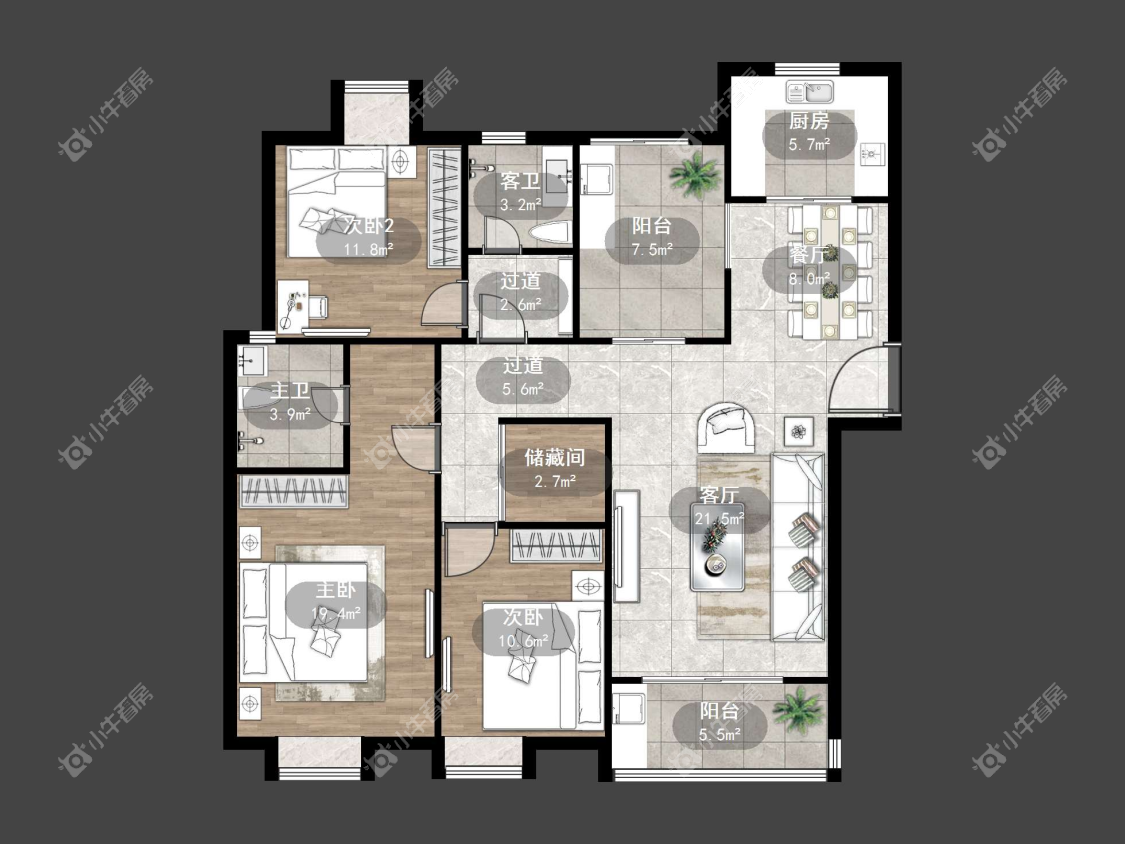 镇江嘉荟新城在售二手房源户型图_小牛看房